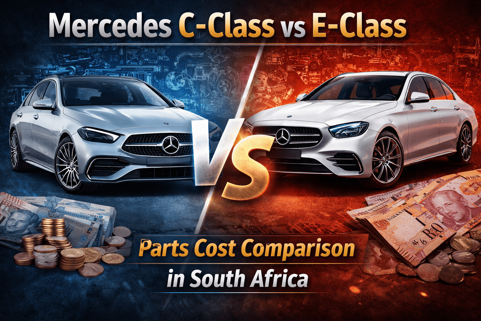 Mercedes C-Class vs E-Class: Parts Cost Comparison in South Africa